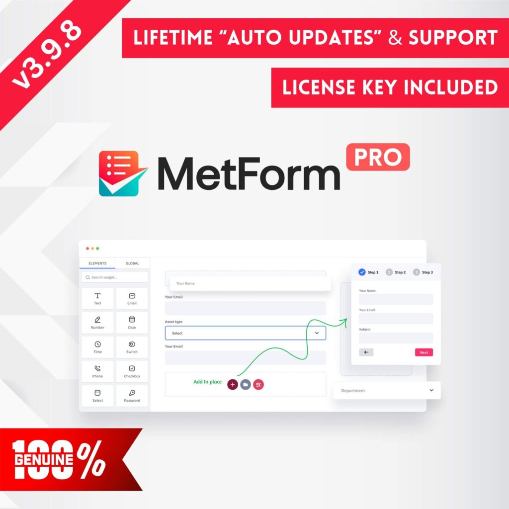 metform pro advanced elementor form builder plugin